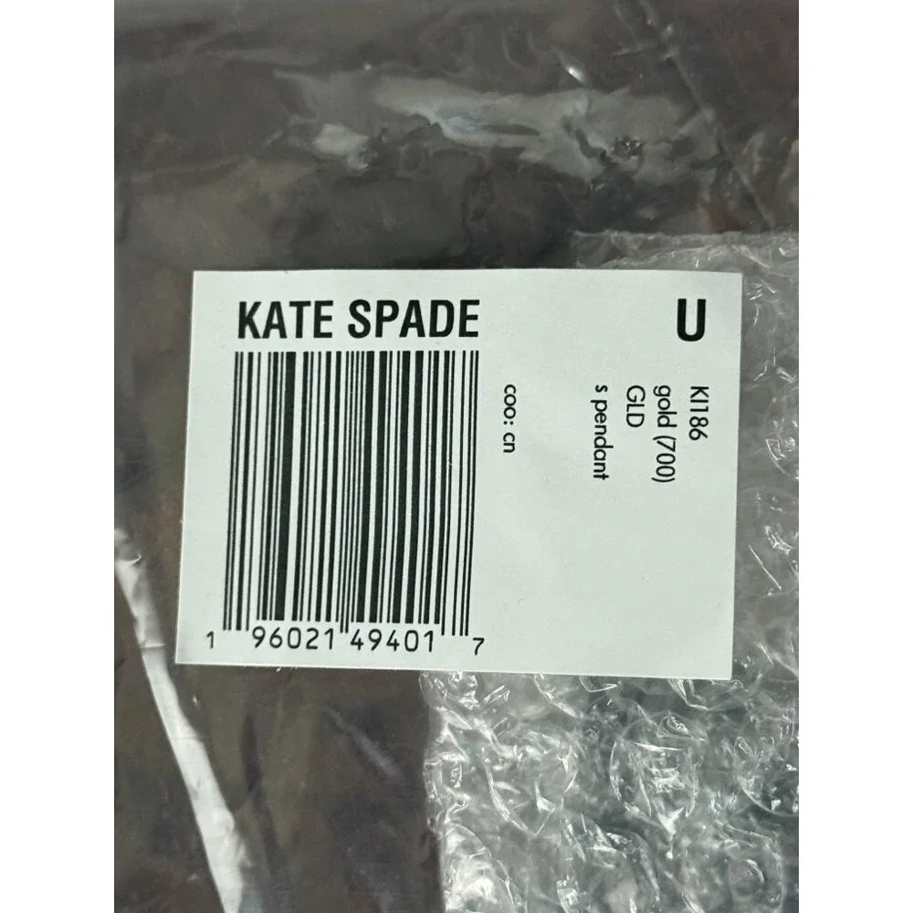 Kate Spade Gold 17 Inch Chain Necklace With S Pendant  NWT - Picture 6 of 8